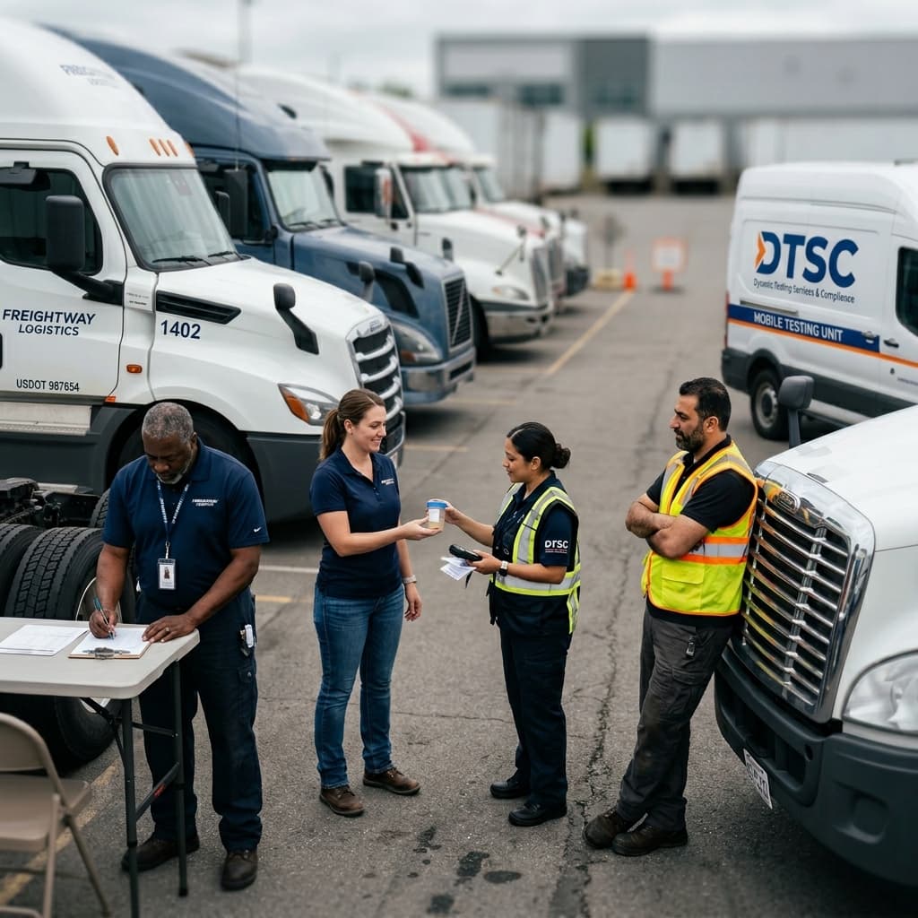 DTSC mobile testing van for fleet DOT compliance